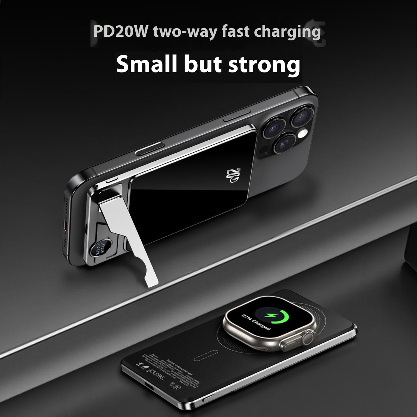 Ultra-thin MagSafe Magnetic Wireless Power Bank